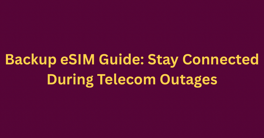 Backup eSIM Guide: Stay Connected During Telecom Outages
