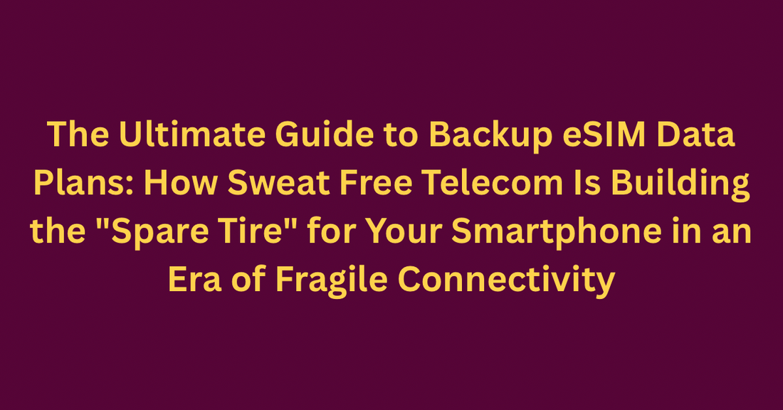 The Ultimate Guide to Backup eSIM Data Plans: How Sweat Free Telecom Is Building the "Spare Tire" for Your Smartphone in an Era of Fragile Connectivity