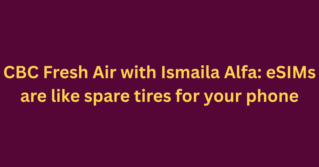 CBC Fresh Air with Ismaila Alfa: eSIMs are like spare tires for your phone