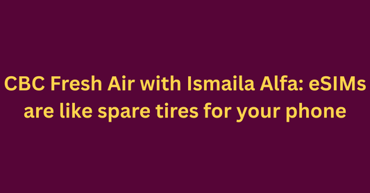 CBC Fresh Air with Ismaila Alfa: eSIMs are like spare tires for your phone