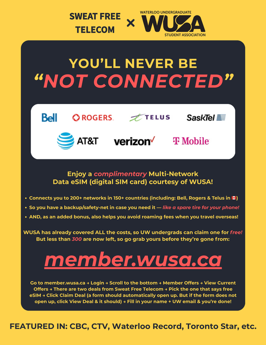 [FREE courtesy of WUSA] GET YOUR SAFETY NET: Multi-Network Data eSIM (digital SIM card) that does NOT expire + 911 Emergency calls!